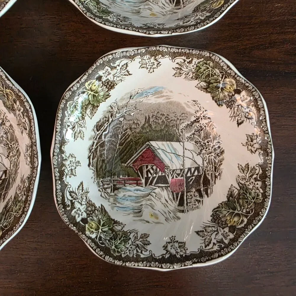 4 Johnson Brothers Friendly Village 6.25